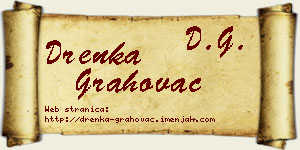 Drenka Grahovac vizit kartica